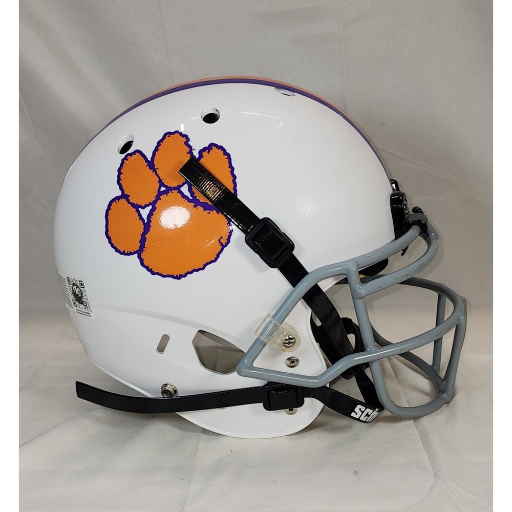 Clemson Tigers Riddell NCAA  White, Orange & Purple Authentic Football Helmet